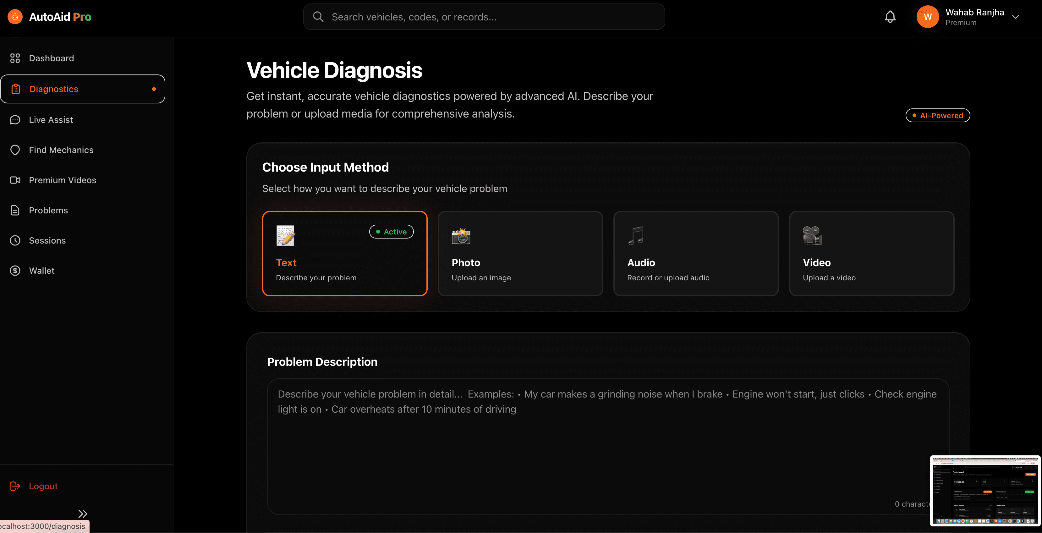 Smart Diagnosis Engine