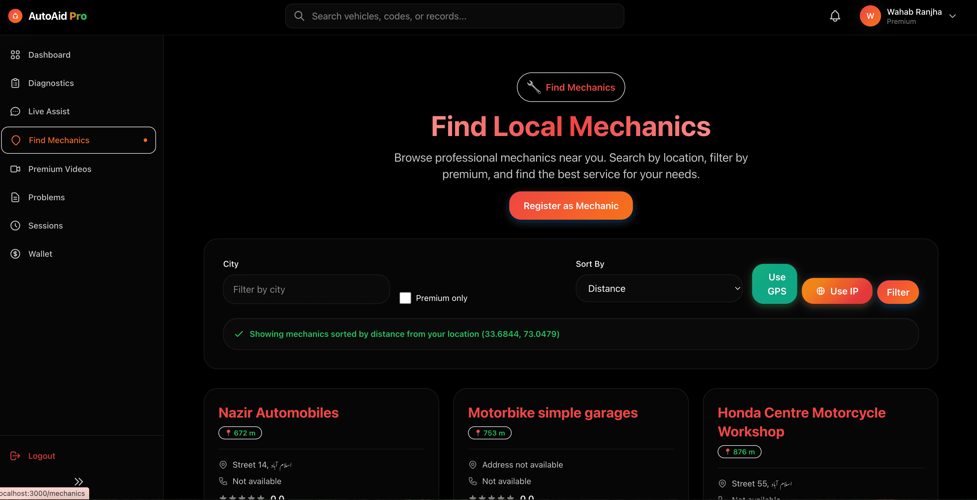 Find Local Mechanics